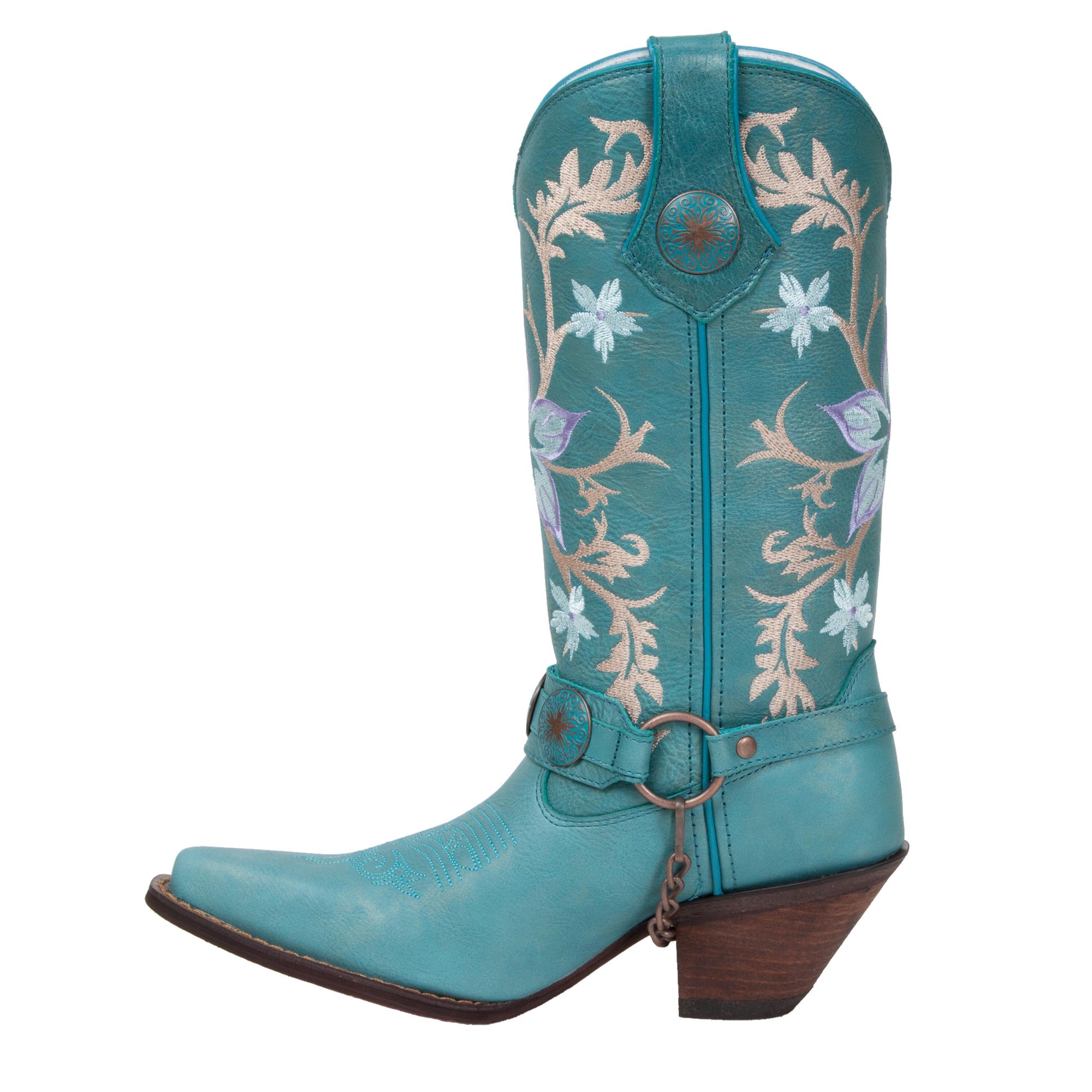 women's blue cowgirl boots