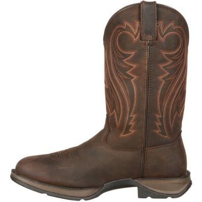 Rebel™ by Durango® Chocolate Pull-On Western Boot, , large Rebel™ by Durango® Chocolate Pull-On Western Boot, , large