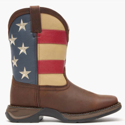Lil' Rebel™ by Durango® Big Kids' Flag Western Boot, , large