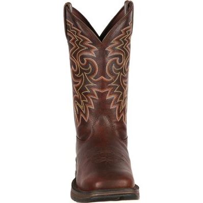 Rebel™ by Durango® Dark Brown Pull-On Western Boot, , large