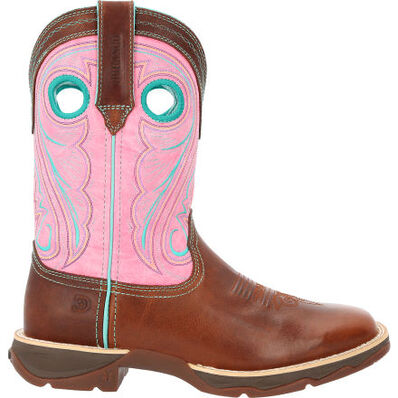 Lady Rebel™ by Durango® Women's Chestnut & Pink Rose Western Boot, , large
