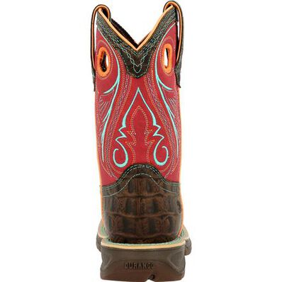 Lil' Rebel™ by Durango® Little Kids Gator Emboss Western Boot, , large