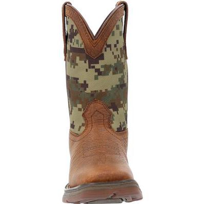 Lil' Rebel™ by Durango® Big Kids' Digi Camo Western Boot, , large