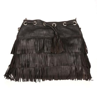 Durango® Leather Company Kachina Fringe Bucket Bag, , large