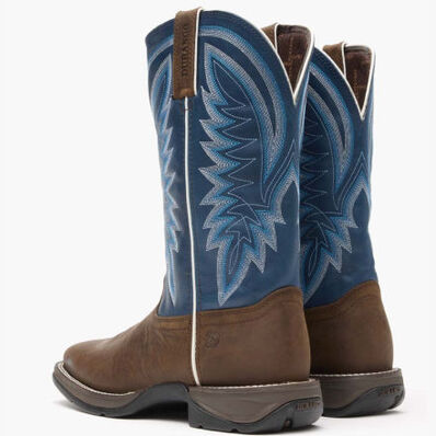 Rebel™ by Durango® Saddle Brown Denim Blue Western Boot, , large