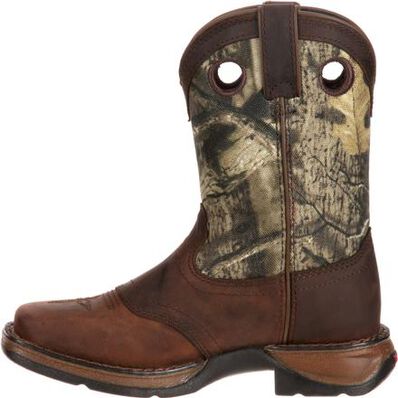 LIL' DURANGO® Big Kid Camo Saddle Western Boot, , large