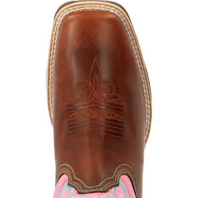 Lady Rebel™ by Durango® Women's Chestnut & Pink Rose Western Boot, , large