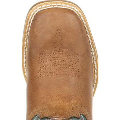 Durango Lil' Rebel Pro Big Kid's Teal Western Boot, , large