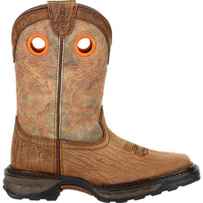 Lil' Durango® Maverick XP™ Big Kid's Bay Brown Western Boot, , large
