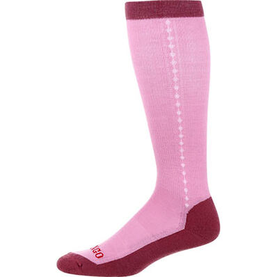 Durango® Boot Unisex Lightweight Merino Wool Socks, PINK, large