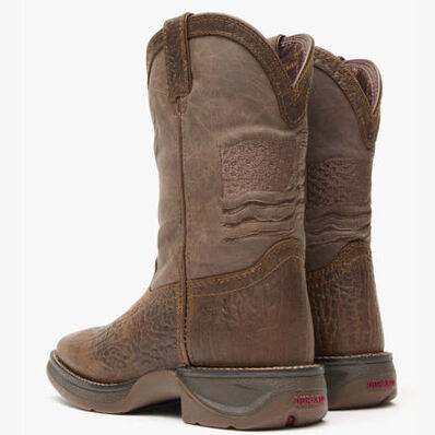 Durango® Lil' Rebel™ Acorn Flag Western Big Kids Boot, , large