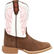Durango® Lil' Rebel Pro™ Big Kid's Trail Brown and White Western Boot, , large