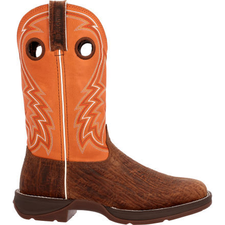 Mens orange cowboy boots hotsell
