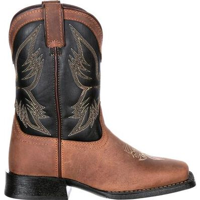 Durango® Lil' Mustang™ Little Kids' Fancy Stitch Western Boot, , large