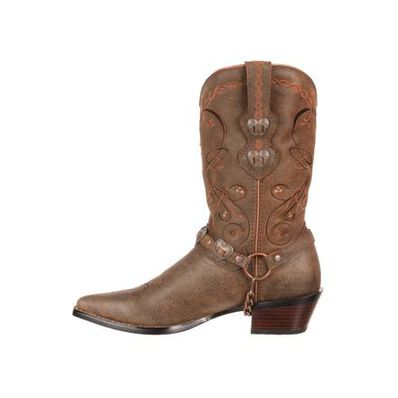 Crush™ by Durango® Women's Wide Calf Heart Concho Western Boot, , large