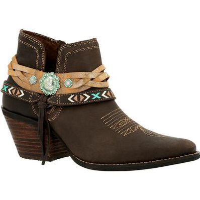 Crush™ by Durango® Women's Dark Chestnut Western Bootie, , large
