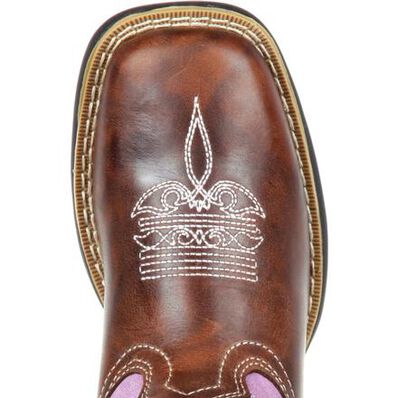 LIL' DURANGO® Little Kids' Lavender Pull-On Western Boot, , large