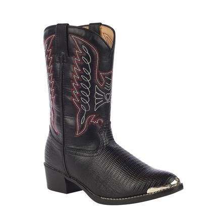 Durango Boot Toddler Black Lizard Print Western Boots Style BT740