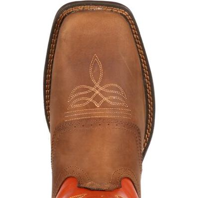 Rebel™ by Durango® Tan & Pumpkin Saddle Western Boot, , large