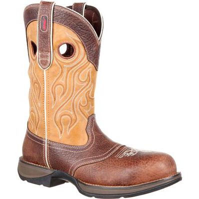 Rebel™ by Durango® Composite Toe Waterproof Saddle Western Boot, , large