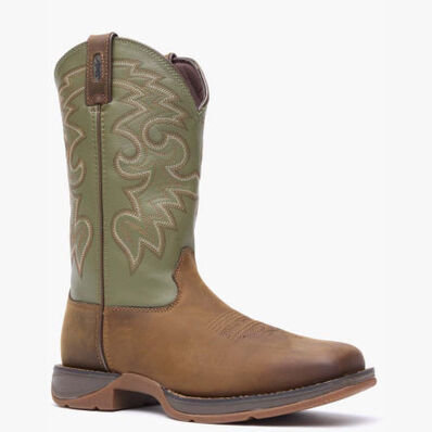 Rebel™ by Durango® Coffee & Cactus Pull-On Western Boot, , large