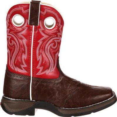 LIL' DURANGO® Little Kid Brown Lacey Western Boot, , large