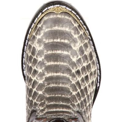 Durango® Big Kid Tan Snake Print Cowboy Boot, , large