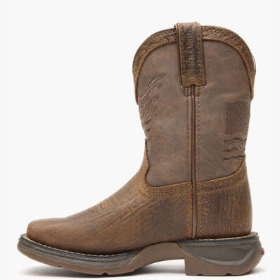 Durango® Lil' Rebel™ Acorn Flag Western Kids Boot, , large