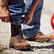 Worker wearing Durango Maverick XP lacer waterproof work boots