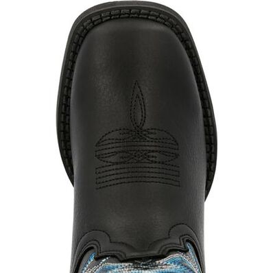 Lil' Rebel Pro™ by Durango® Little Kid's Black Onyx Western Boot, , large