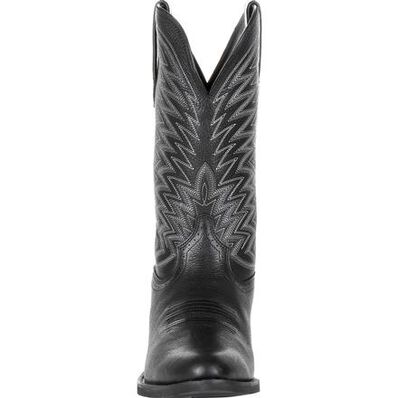 Durango® Rebel Frontier™ Black Western R-Toe Boot, , large