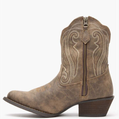 Crush™ by Durango® Women's Distressed Shortie Western Boot, , large