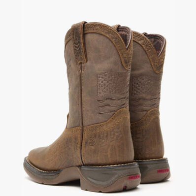 Durango® Lil' Rebel™ Acorn Flag Western Kids Boot, , large