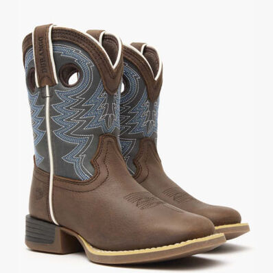 Durango® Lil' Rebel Pro™ Big Kid's Blue Western Boot, , large