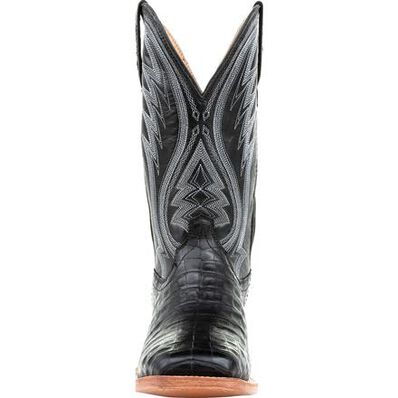 Durango® Premium Exotics™ Black Onyx Caiman Western Boot, , large