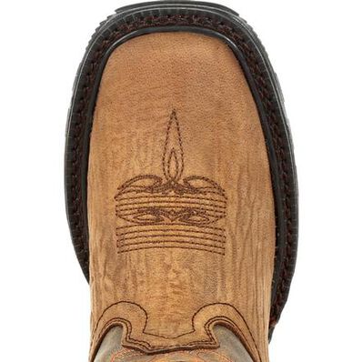 Lil' Durango® Maverick XP™ Little Kid's Bay Brown Western Boot, , large