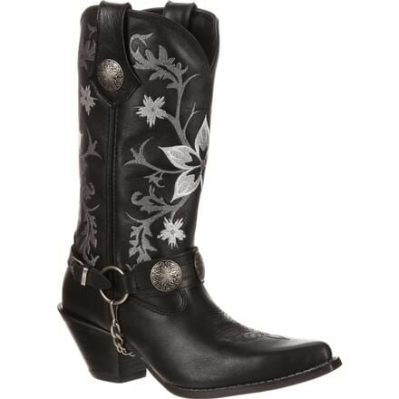 Crush by Durango Black Embroidered Harness Western Boots Style DCRD035