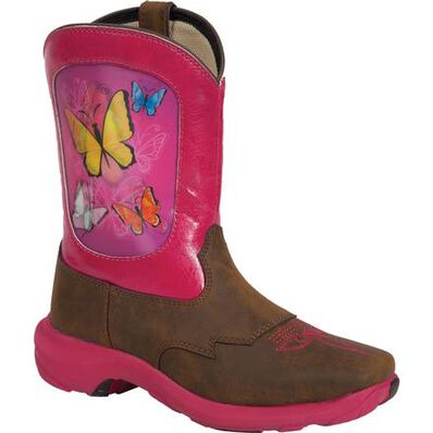 Durango® Little Kid Butterfly Lenticular Western Boot, , large