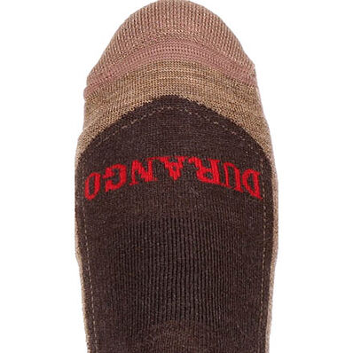 Durango® Boot Unisex Lightweight Merino Wool Socks, BROWN, large