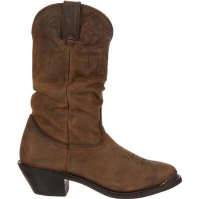 Durango® Women's Distressed Tan Slouch Western Boot, , large
