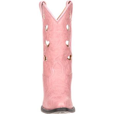LIL' DURANGO® Heart Cutout Pink Western Boot, , large