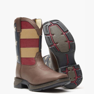 LIL' DURANGO® Kid's Patriotic Western Flag Boot, , large