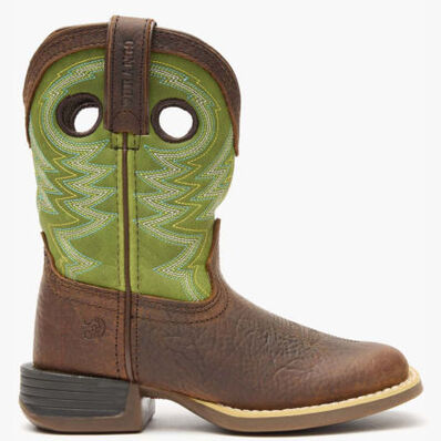 Durango® Lil' Rebel Pro™ Little Kid's Lime Western Boot, , large