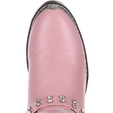 Durango® Big Kid Pink Rhinestone Western Boot, , large