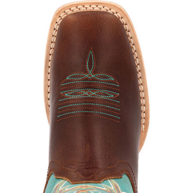 Durango® Lady Rebel Pro™ Women’s Bay Brown Artic Blue Western Boot, , large