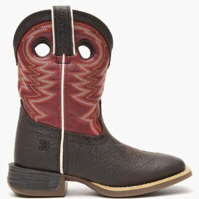 Durango® Lil' Rebel Pro™ Big Kid's Red Western Boot, , large