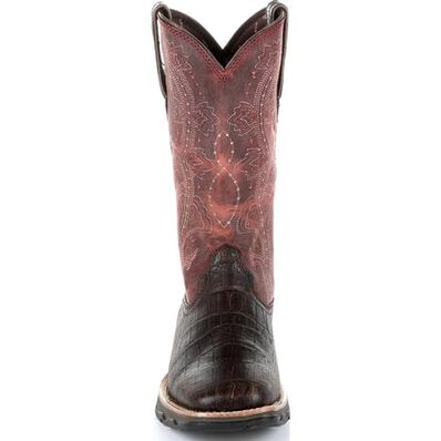 Lady Rebel™ by Durango® Women's Gator Embossed Western Boot, , large