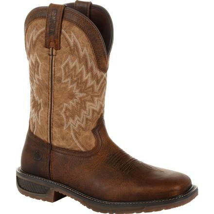Western steel toe work boots on sale