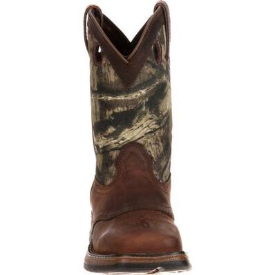 LIL' DURANGO® Big Kid Camo Saddle Western Boot, , large