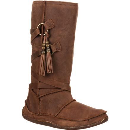 Women s Moccasin Boots Santa Fe Tassel Moccasin Boot by Durango Boots